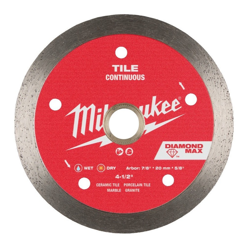 Milwaukee 49-93-9204 4-1/2 DIAMOND MAX Continuous, Tile Diamond Blade