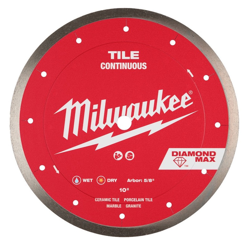 Milwaukee 49-93-9210 10 DIAMOND MAX Continuous, Tile Diamond Blade