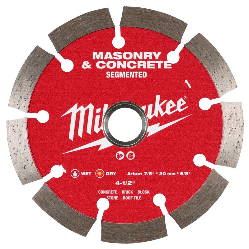 Milwaukee 49-93-9304 4-1/2 Segmented Masonry & Concrete Diamond Blade