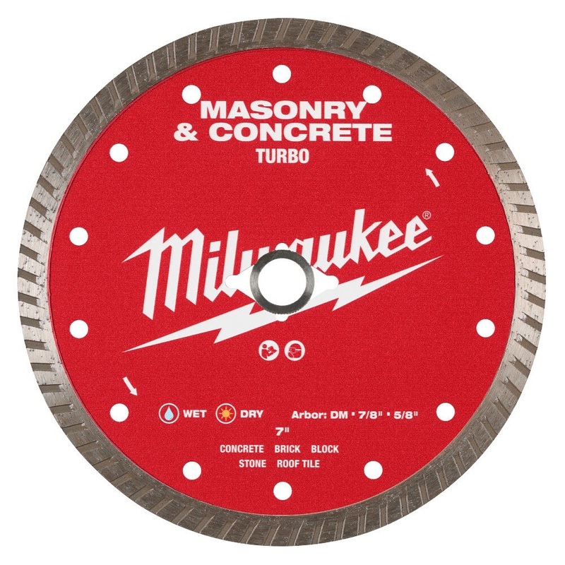 Milwaukee 49-93-9407 7 Turbo Masonry & Concrete Diamond Blade