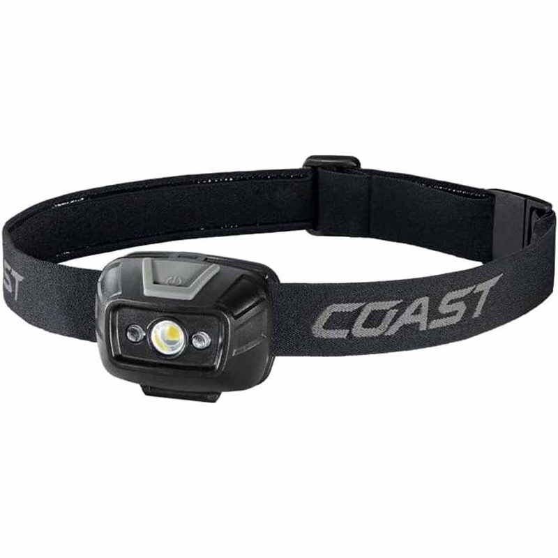 Coast 30798 Fl20R Headlamp Dual Color Wide Angle Flood 520 Lumens 50M Beam 25H
