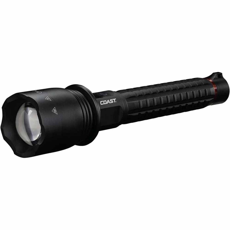 Coast 31051 Xp40R Flashlight Rechargeable-Dual Power 8000 Lumens 230M 36H