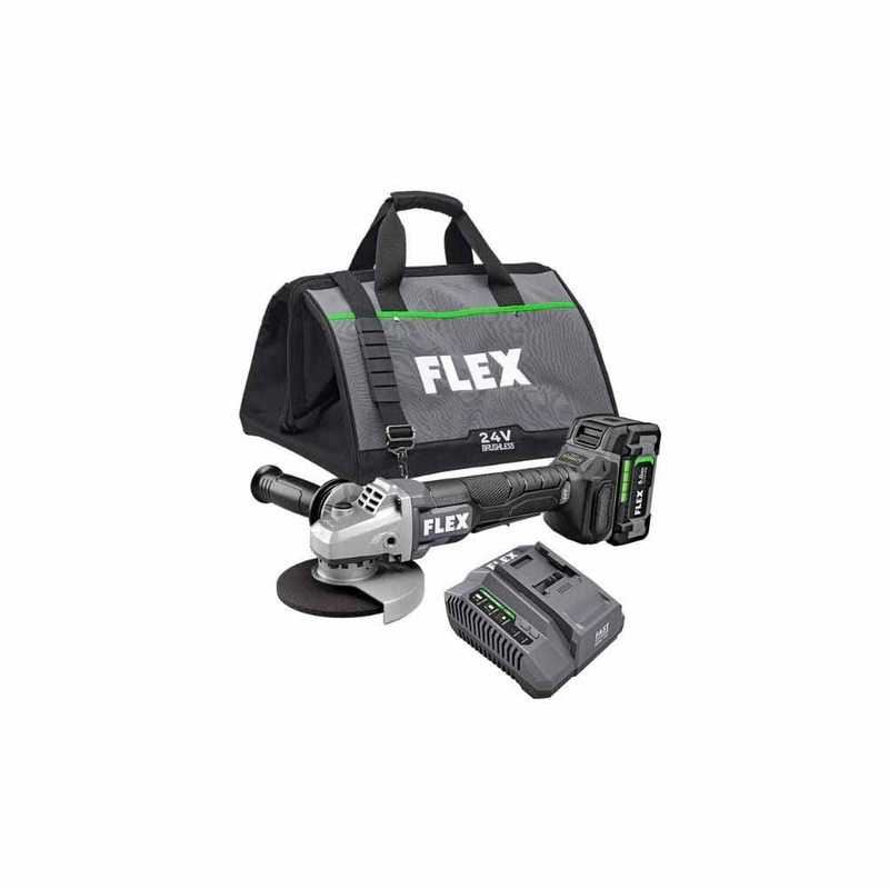 Flex FX3171A-1C 24V 5 Variable Speed Angle Grinder with Paddle Switch Kit
