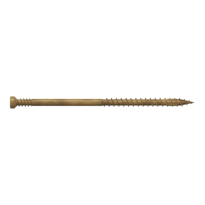 Simpson Strong-Tie FT07300R300 (#7 x 3 T10) Finish Trim Screw Trim-Head Quik Guard Tan (300 Pack)