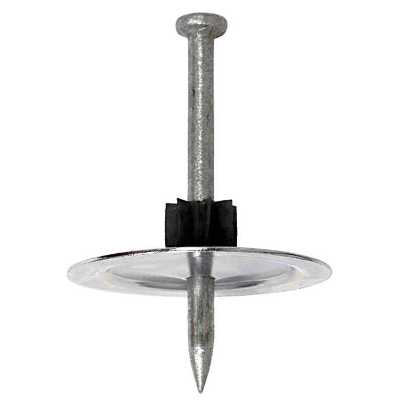 Simpson Strong-Tie PINW-300 (3) Powder-Actuated Metal-Washered Pin for Insulation Board (50 Pack)