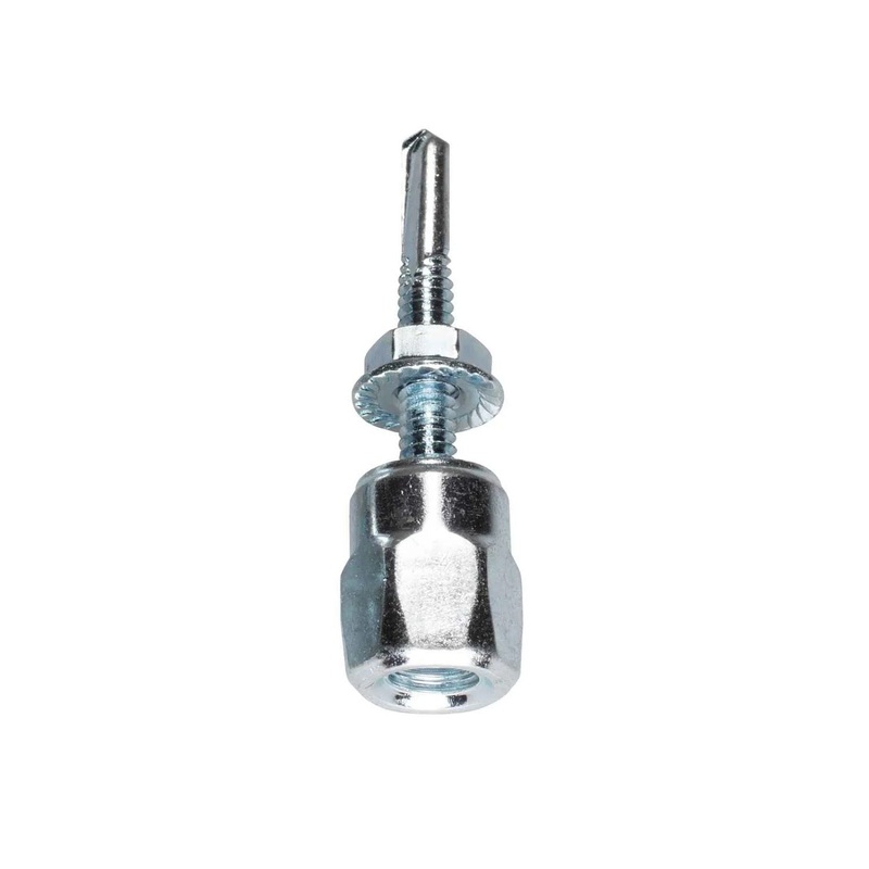 Simpson Strong-Tie RSV37112N (1/4 x 1-1/2, 3/8) Steel Rod Hanger Vertical Threaded Anchor for 3/8 Rod with Nut (25 Pack)