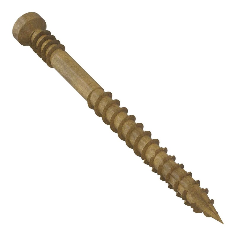 Simpson Strong-Tie FT07200R450 (#7 x 2) Finish Trim Screw T10, Trim-Head, Tan (450 Pack)