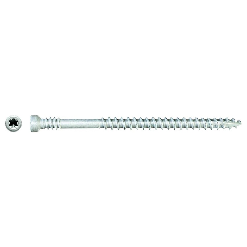 Simpson Strong-Tie FT07212R100W (#7 x 2-1/2 T10) Finish Trim Screw Trim-Head Quik Guard Coating White (100 Pack)