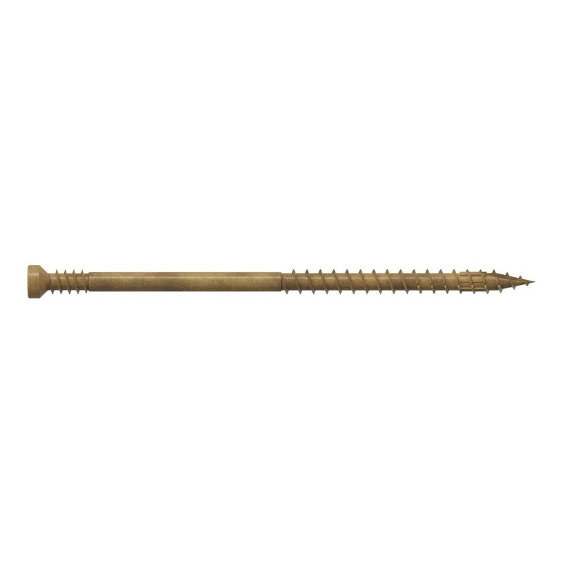 Simpson Strong-Tie FT07300R100 (#7 x 3 T10) Finish Trim Screw Trim-Head Tan Exterior Grade (100 Pack)