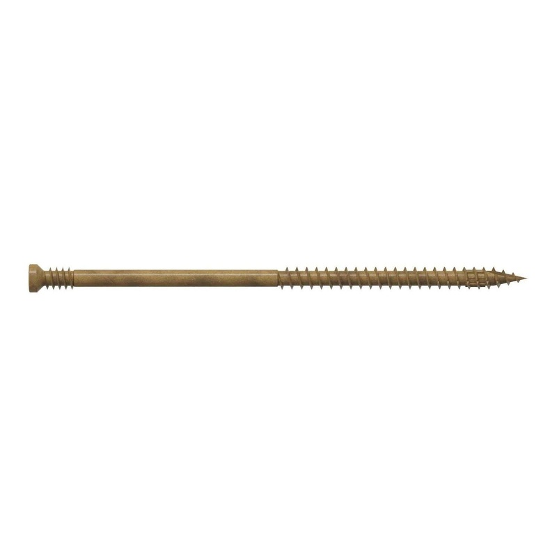 Simpson Strong-Tie FT09400R50 (#9 x 4) Finish Trim Screw Tan (50 Pack)
