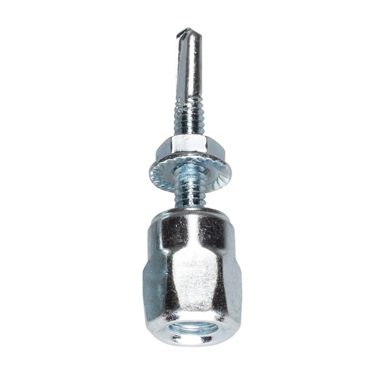 Simpson Strong-Tie RSV37112N-5 (#12-20 x 1-1/2, 3/8) Steel Rod Hanger Vertical Threaded Anchor with Nut (25 Pack)