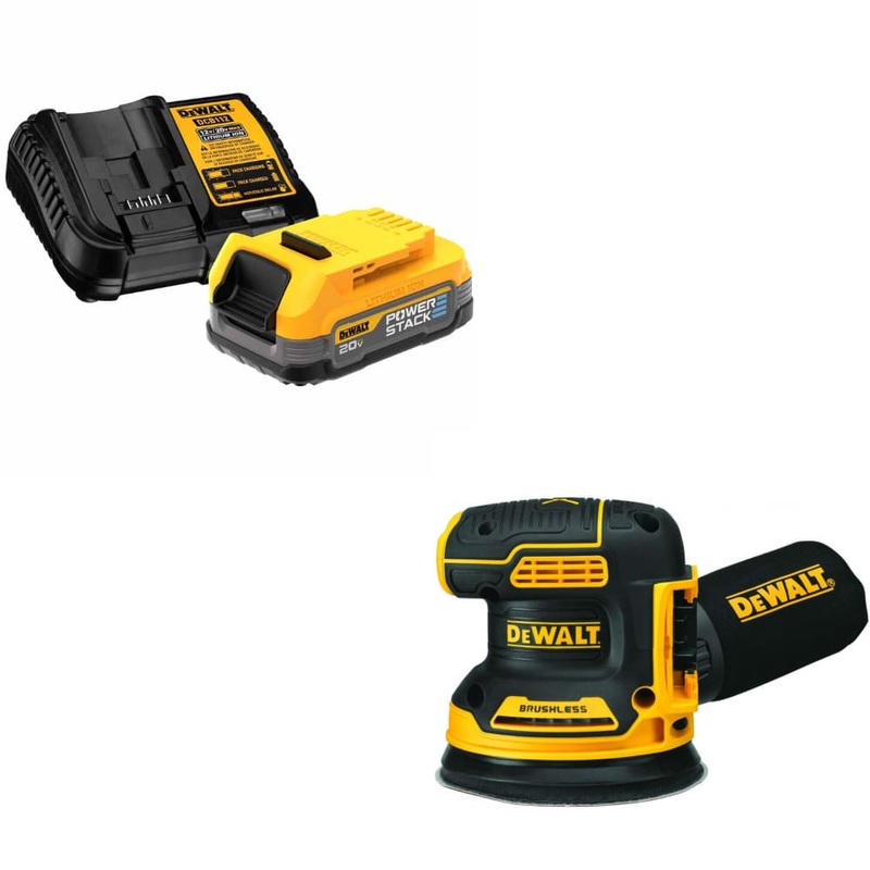 DeWalt DCBP034C 20V MAX Starter Kit w/ FREE DCW210B 20V MAX* XR 5 Sander, Bare