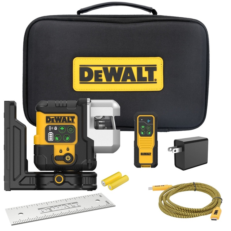 DeWalt  DCLE14301G USB Rechargeable Green 3X180Line Laser Kit