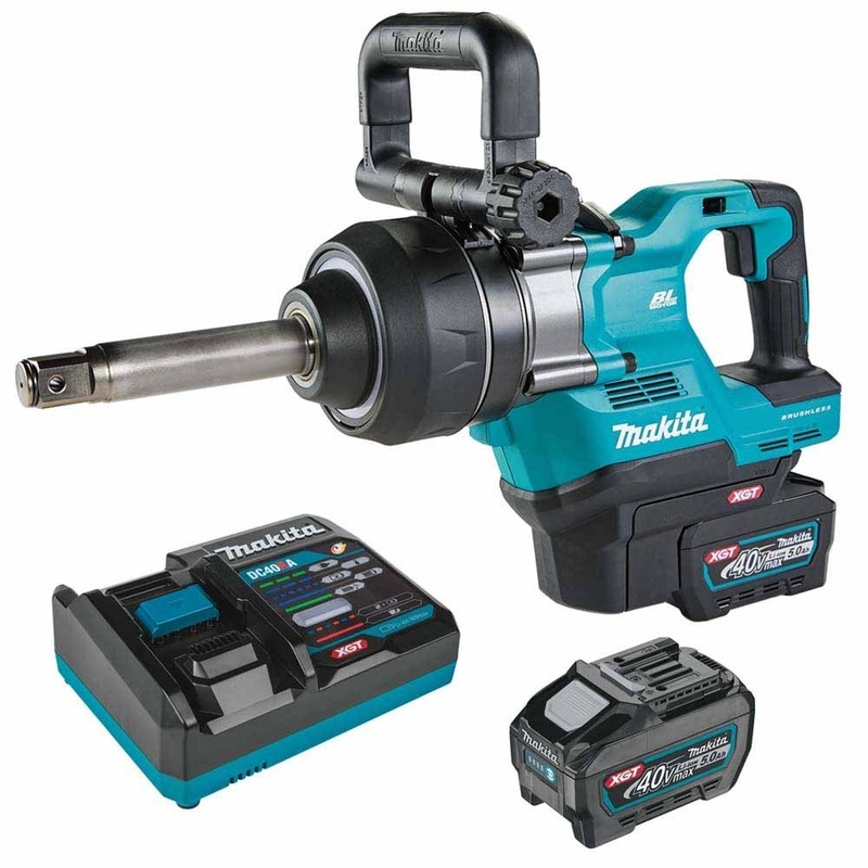 Makita GWT10T 40V max XGT Brushless 4-Sp. 1 Sq. Drive Anvil Impact Wrench kit w/ Friction Ring