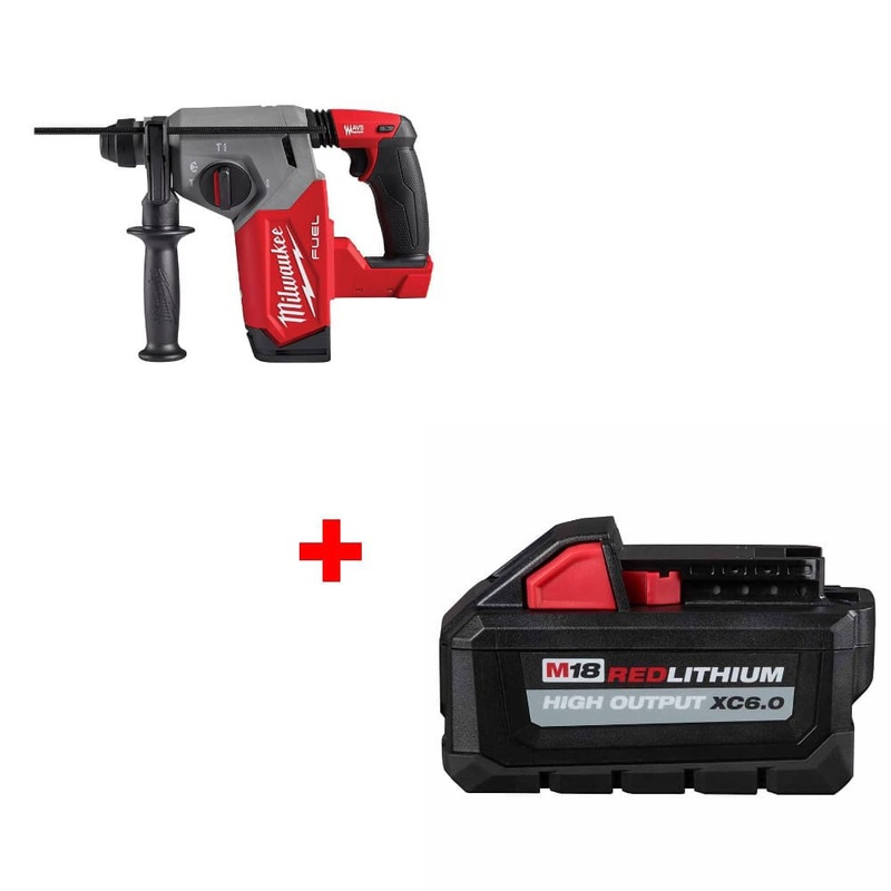 Milwaukee 2912-20 M18 FUEL 1 Rotary Hammer w/ FREE 48-11-1865 M18 Battery Pack