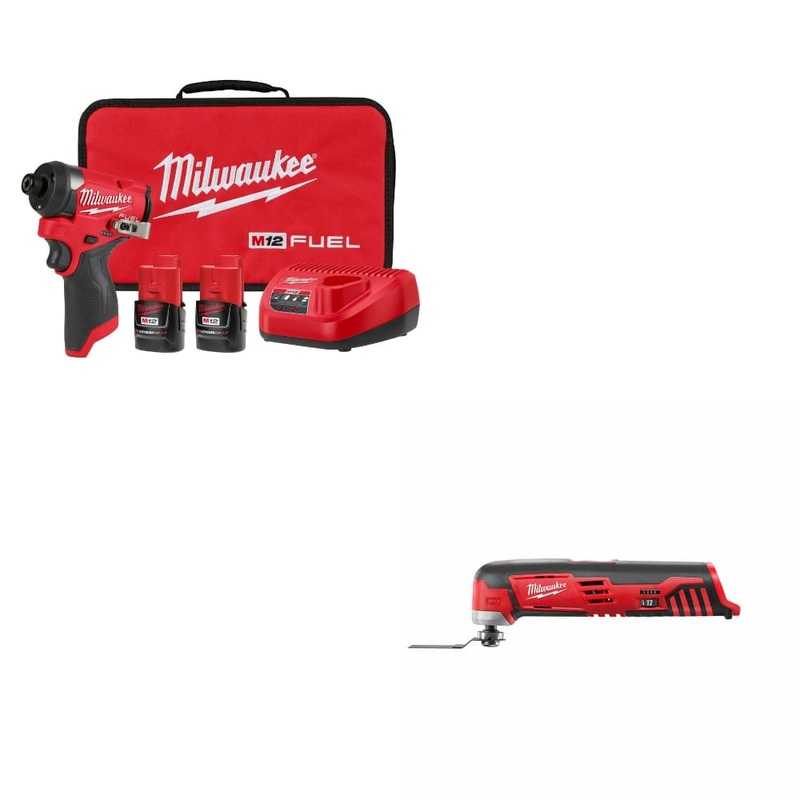 Milwaukee 3453-22 M12 FUEL 1/4 Impact Driver Kit w/ FREE 2426-20 M12 Multi-Tool