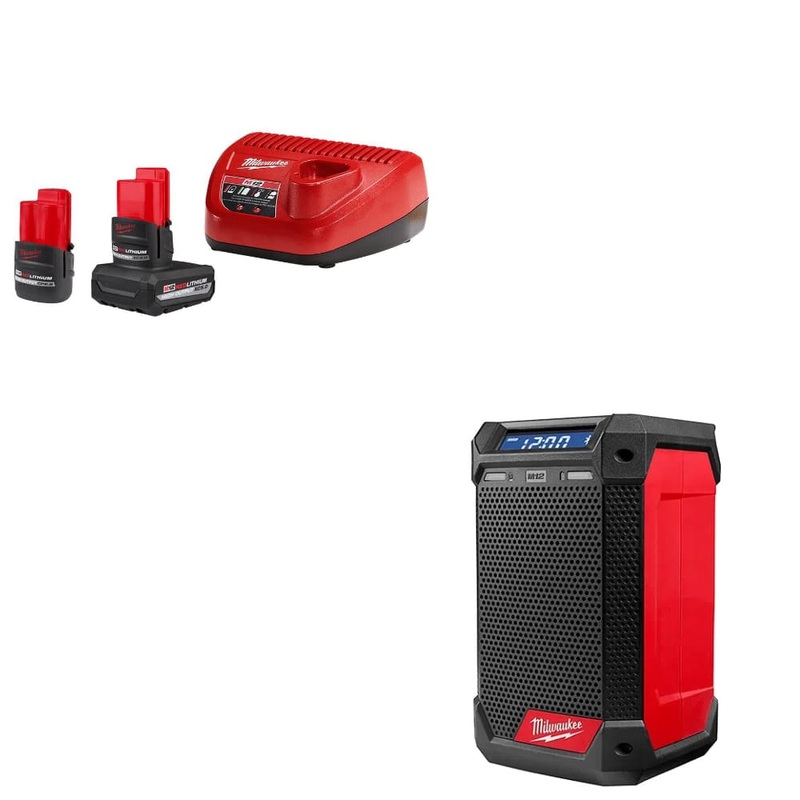 Milwaukee 48-59-2452S M12 Starter Kit w/ FREE 2951-20 M12 Radio + Charger