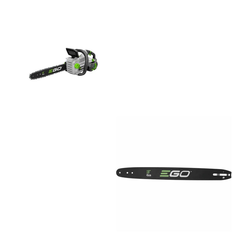 EGO CS1804 18-Inch 5.0-Ah Chain Saw  Kit W/ FREE AG1800 18-Inch Guide Bar