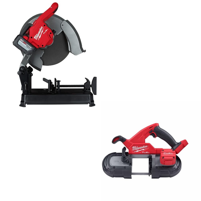 Milwaukee 2990-21HD M18 FUEL 14 Chop Saw W/ FREE 2829-20 M18 Band Saw, Bare