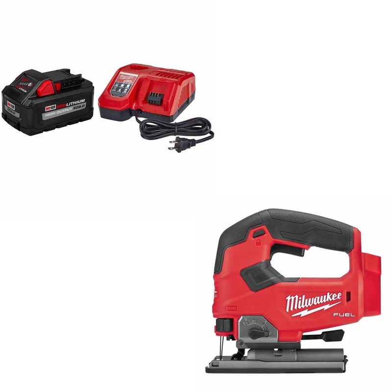 Milwaukee 48-59-1880 M18 XC8.0 Starter Kit W/ 2737-20 M18 FUEL Jig Saw, Bare