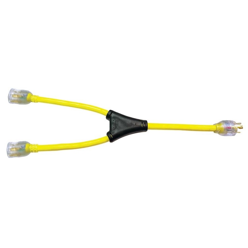 Voltec 04-00314 Generator Y Adapter L14-30P to (x2) 5-20R