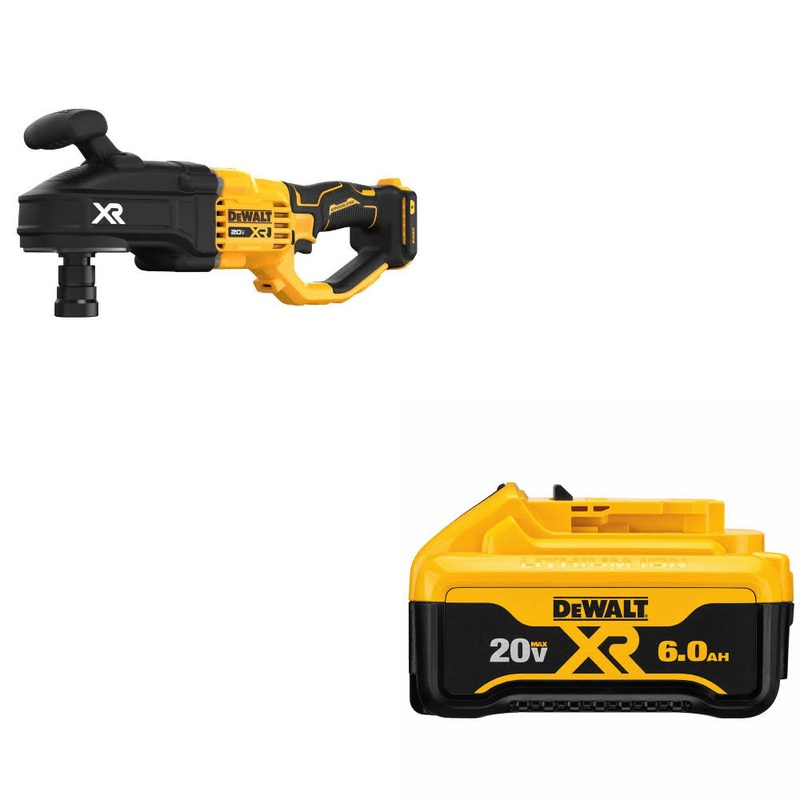 DeWalt DCD443B 20V MAX XR Stud & Joist Drill W/ DCB206 20V MAX 6Ah Battery Pack
