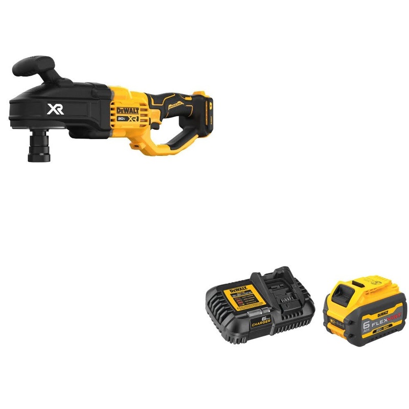 DeWalt DCD443B 20V MAX XR Stud & Joist Drill W/ DCB606C 20V/60V MAX Starter Kit