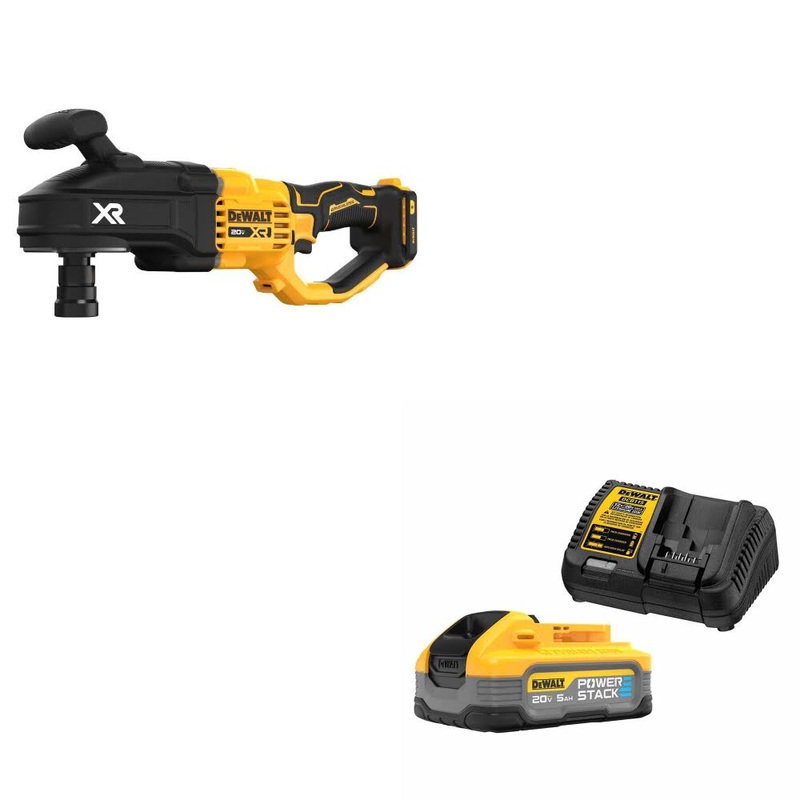 DeWalt DCD443B 20V MAX XR Stud & Joist Drill W/ DCBP520C 20V Max Starter Kit
