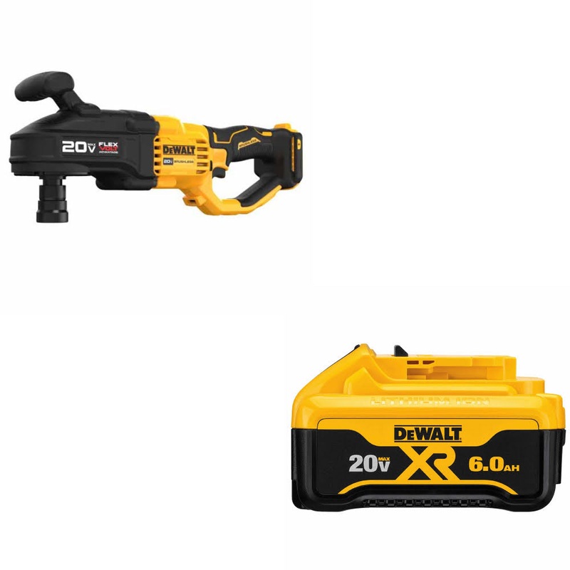 DeWalt DCD445B 20V MAX 7/16 Stud & Joist Drill W/ DCB206 20V MAX Battery Pack