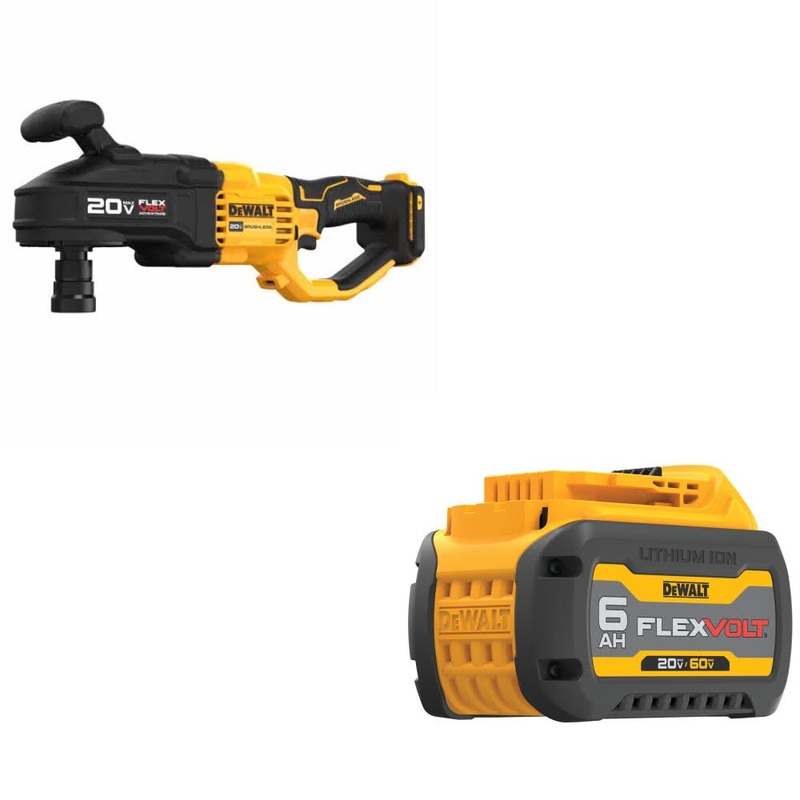 DeWalt DCD445B 20V MAX 7/16 Stud & Joist Drill W/ DCB606 20/60V MAX 6Ah Battery