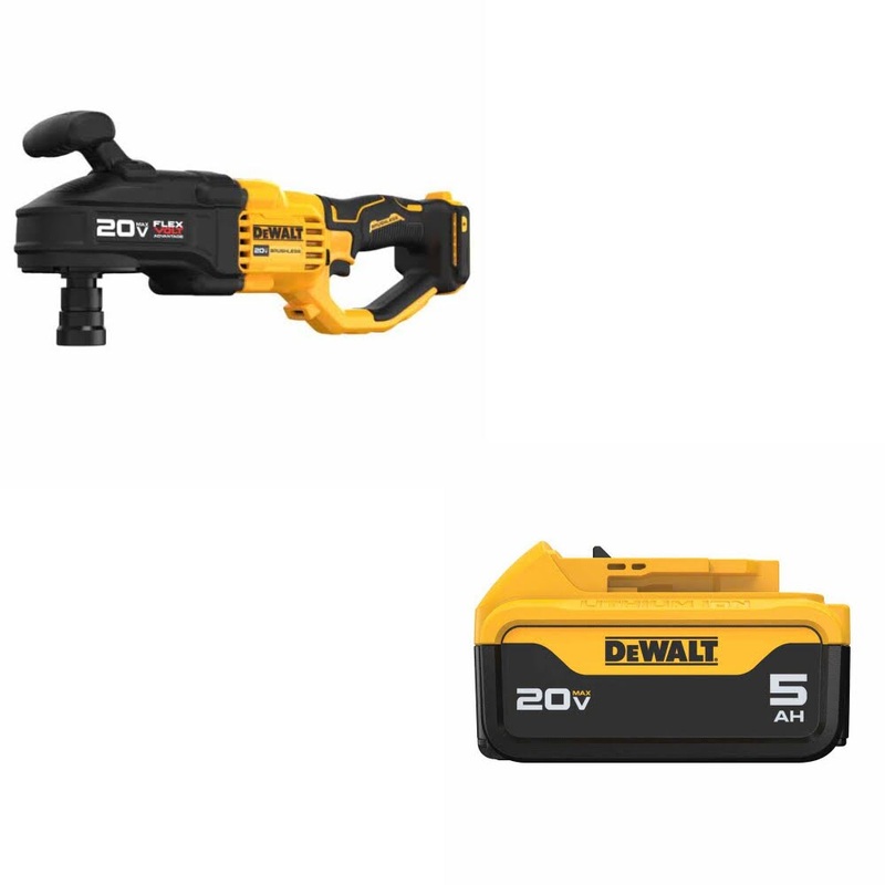 DeWalt DCD445B 20V MAX Stud & Joist Drill W/ DCB205 20V MAX XR 5Ah Battery Pack