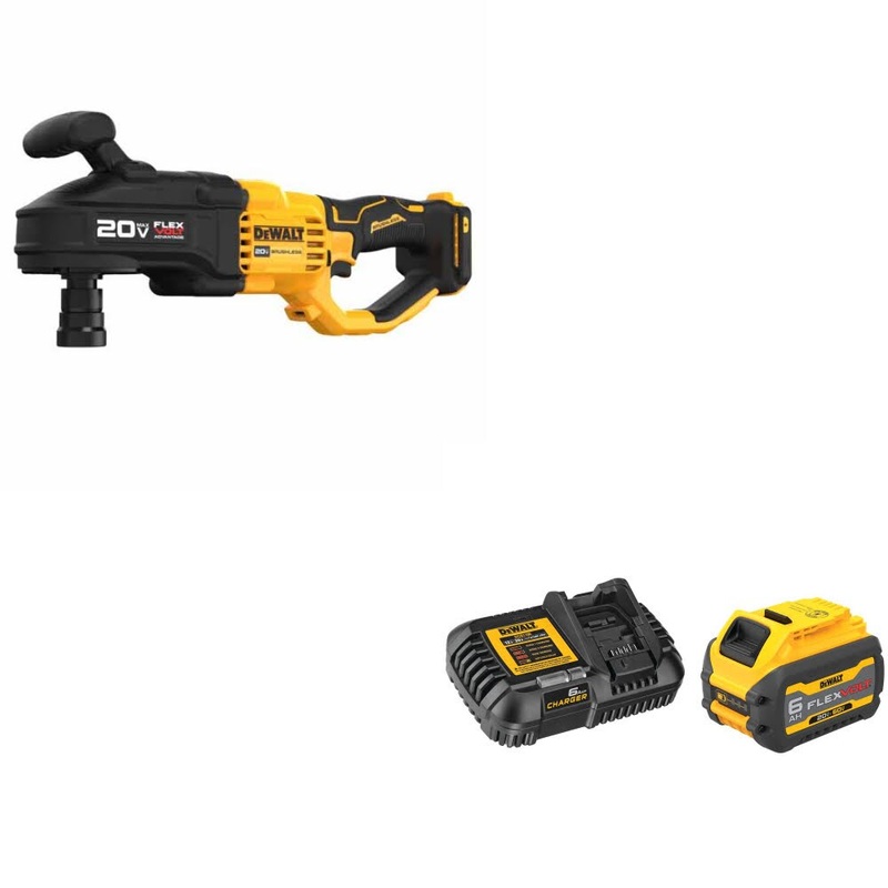DeWalt DCD445B 20V MAX Stud & Joist Drill W/ DCB606C 20V/60V MAX Starter Kit
