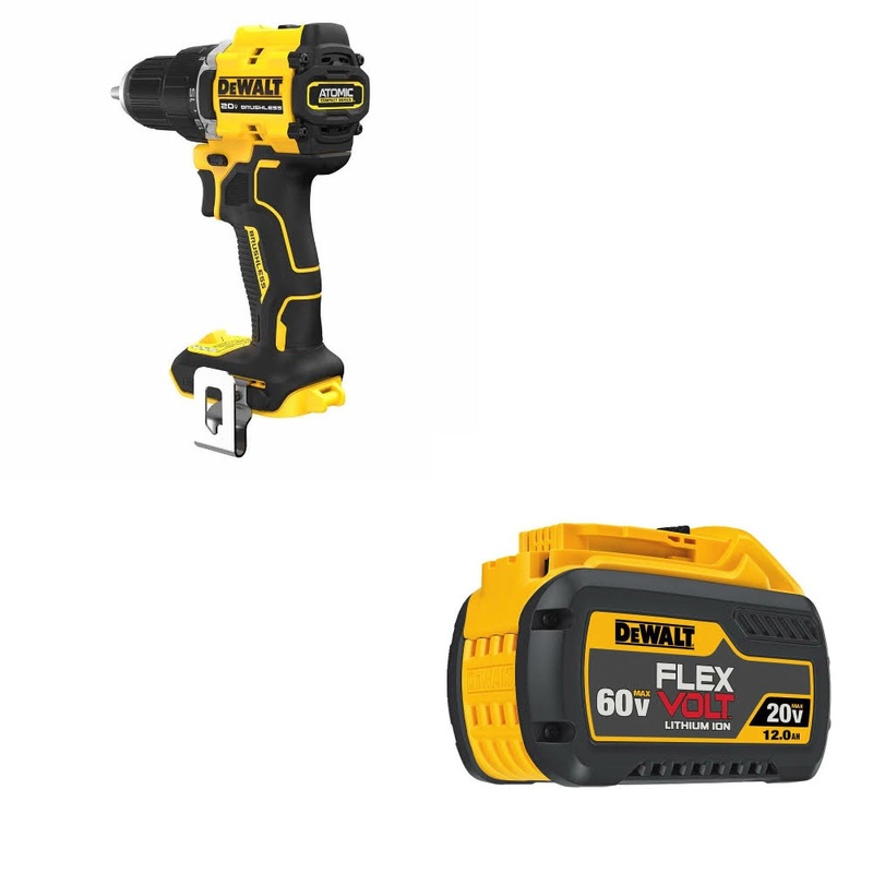 DeWalt DCD794B ATOMIC 1/2 Drill/Driver W/ DCB612 20V/60V MAX FLEXVOLT Battery
