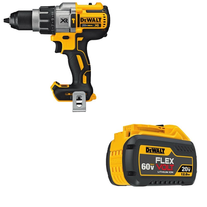 DeWalt DCD996B 20V MAX XR Hammerdrill W/ DCB612 20V/60V MAX FLEXVOLT Battery