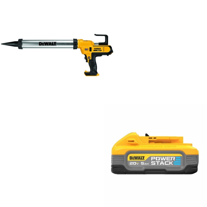 DeWalt DCE580B 20V 600ml Adhesive Gun W/ DCBP520 20V Max PowerStack 5Ah Battery