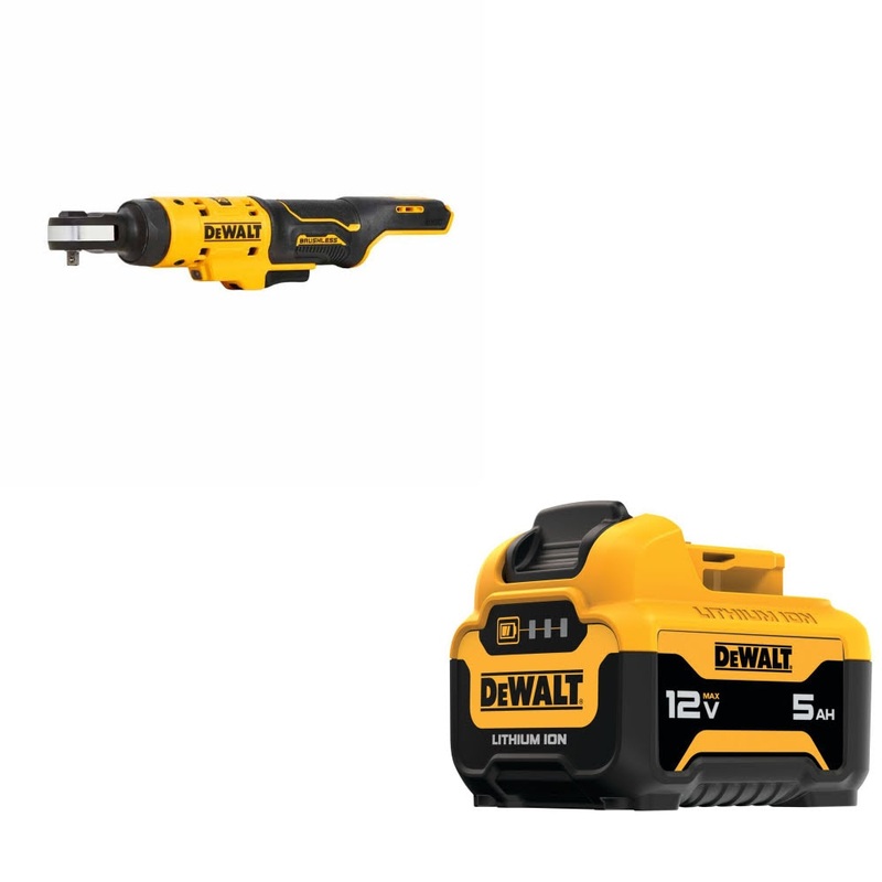 DeWalt DCF504B 12V MAX 1/4 Ratchet, Bare W/ DCB126 12V MAX Li-Ion 5.0Ah Battery