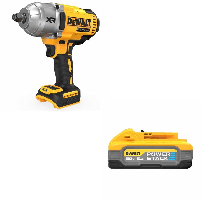 DeWalt DCF900B 20V MAX XR Impact Wrench W/ DCBP520 20V Max PowerStack Battery