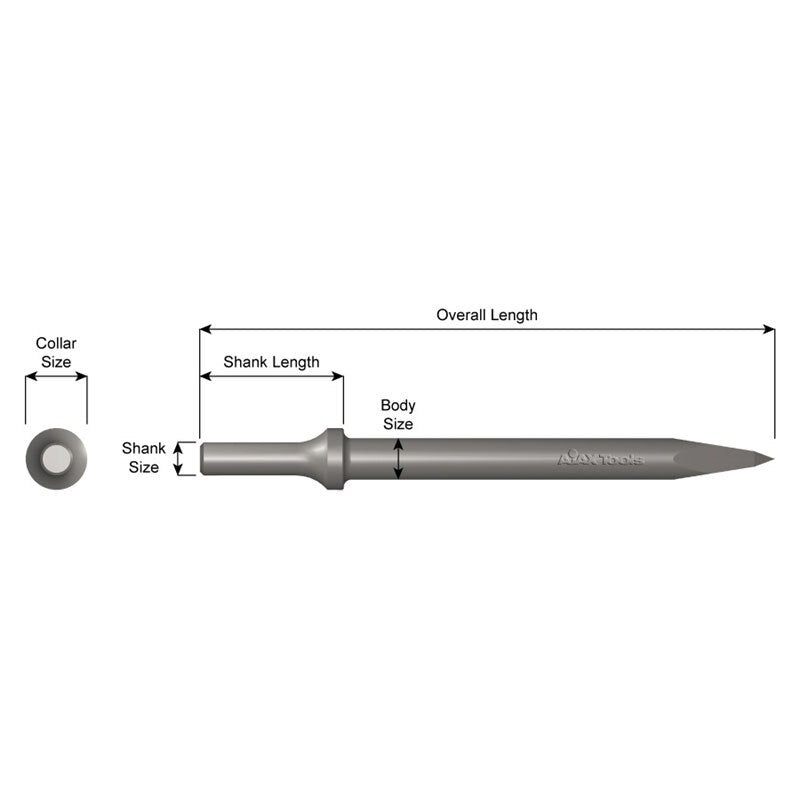 Ajax Tools 940 7 Zip Gun Chisels Moil Point