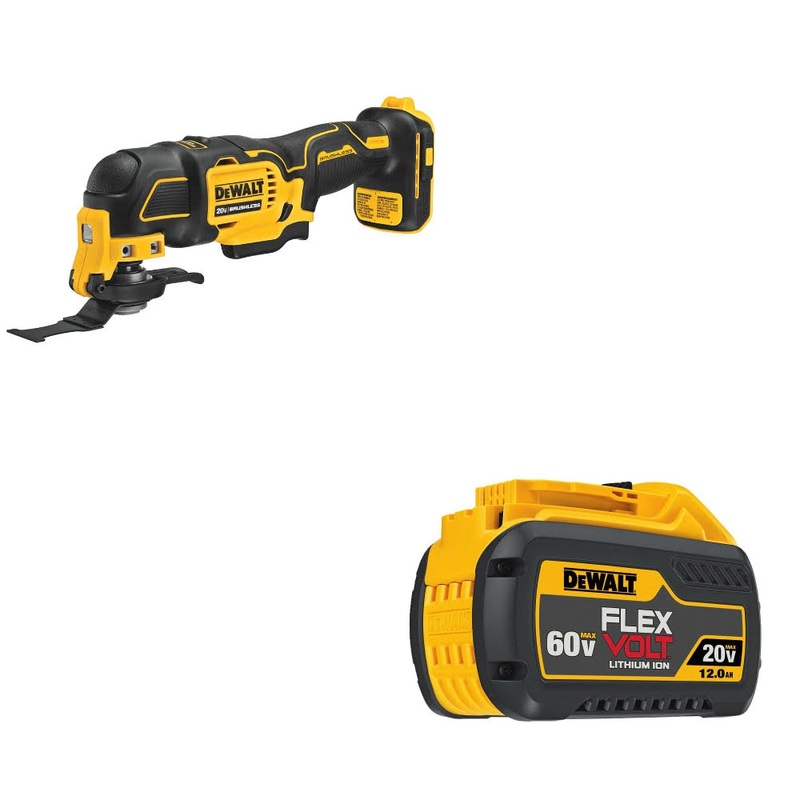 DeWalt DCS354B 20V MAX  Oscillating Multi-Tool W/ DCB612 20V/60V MAX Battery