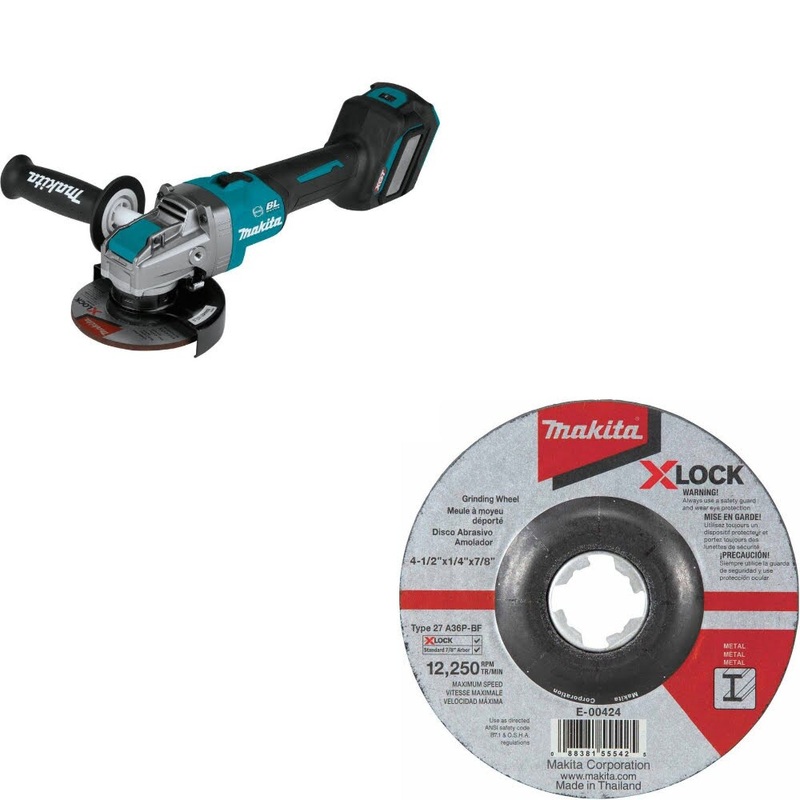 Makita GAG11Z Angle Grinder Kit W/ FREE E-00424 Grinding Wheel, 25 Pack