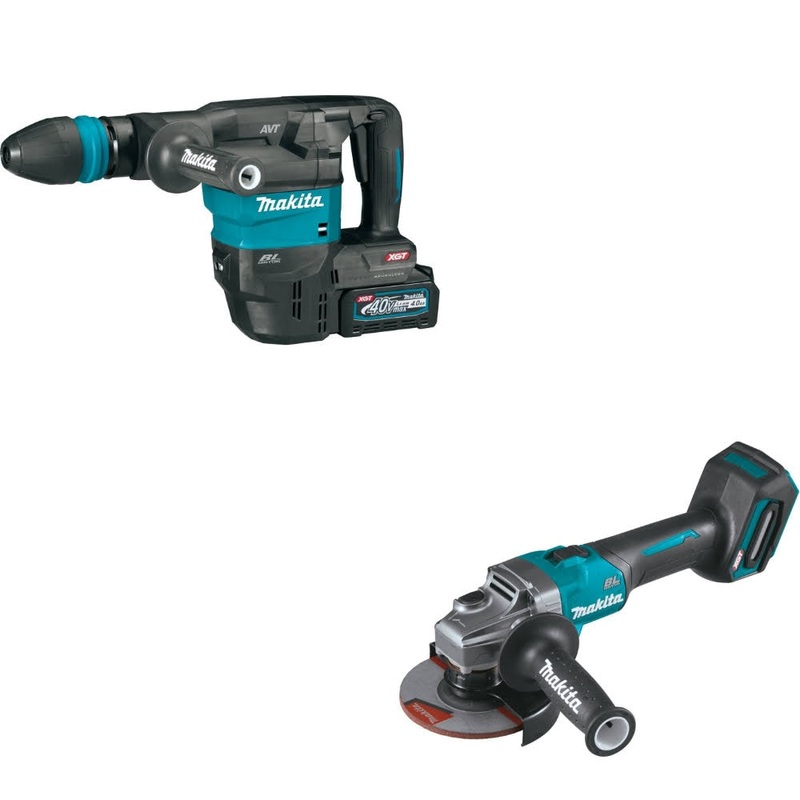 Makita GMH01M1 Demolition Hammer Kit W/ FREE GAG01Z Angle Grinder