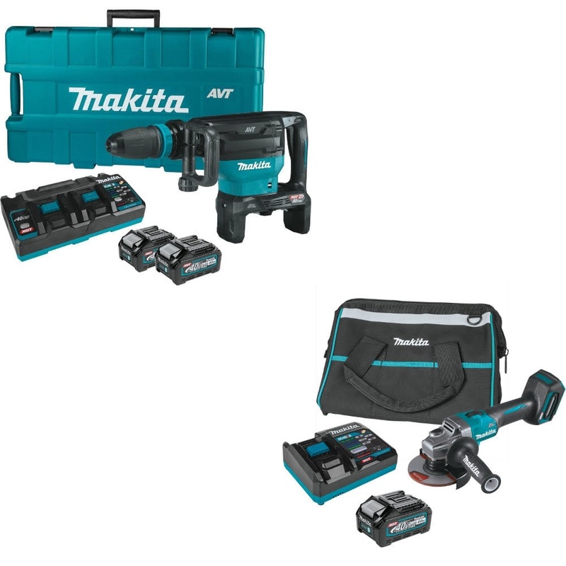 Makita GMH02PM Demolition Hammer Kit W/ FREE GAG01M1 Angle Grinder Kit