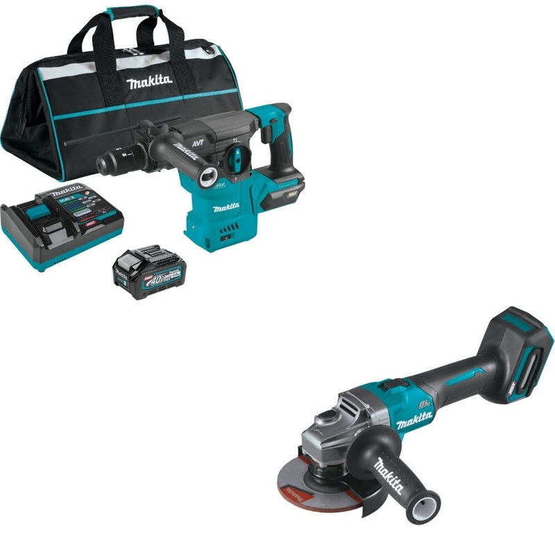 Makita GRH09M1 Rotary Hammer Kit W/ FREE GAG01Z Angle Grinder