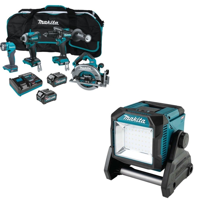 Makita GT400M1D1 4-Pc. Combo Kit W/ FREE ML005G Work Light