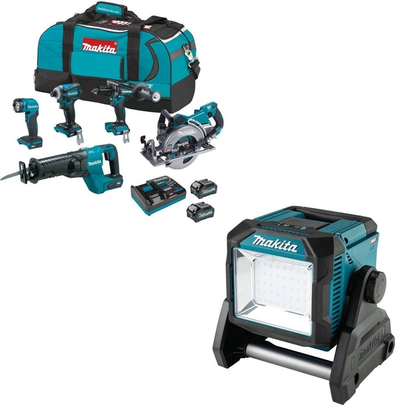 Makita GT500M 5-Pc. Combo Kit W/ FREE ML005G Cordless Work Light