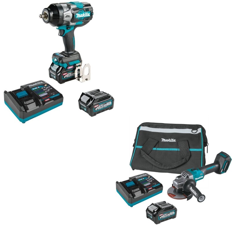 Makita GWT02D Impact Wrench Kit W/ FREE GAG01M1 Angle Grinder Kit