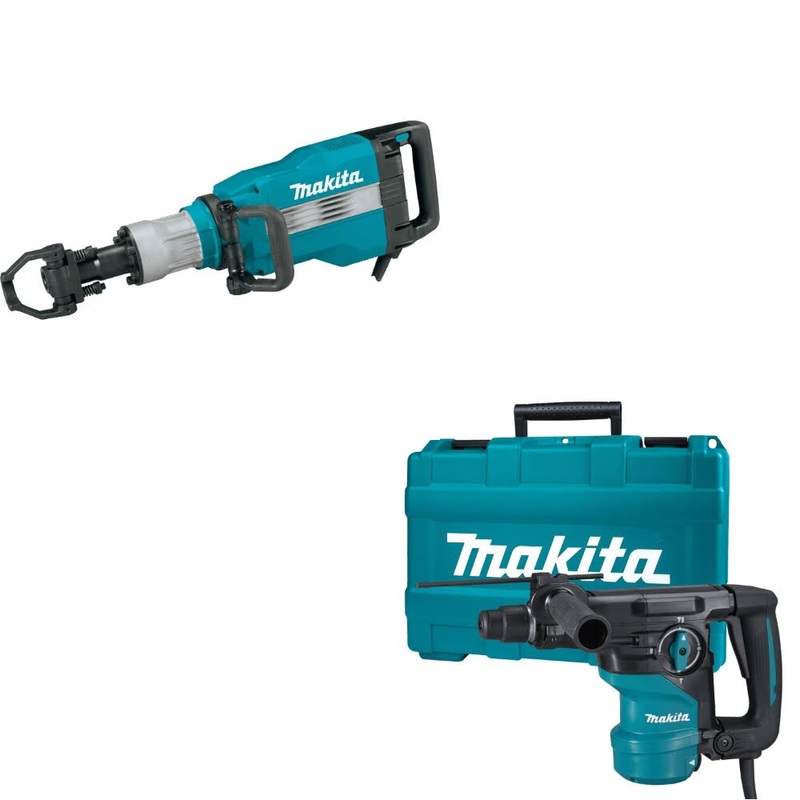 Makita HM1502 Demolition Hammer Kit W/ FREE HR3001CK Rotary Hammer Kit
