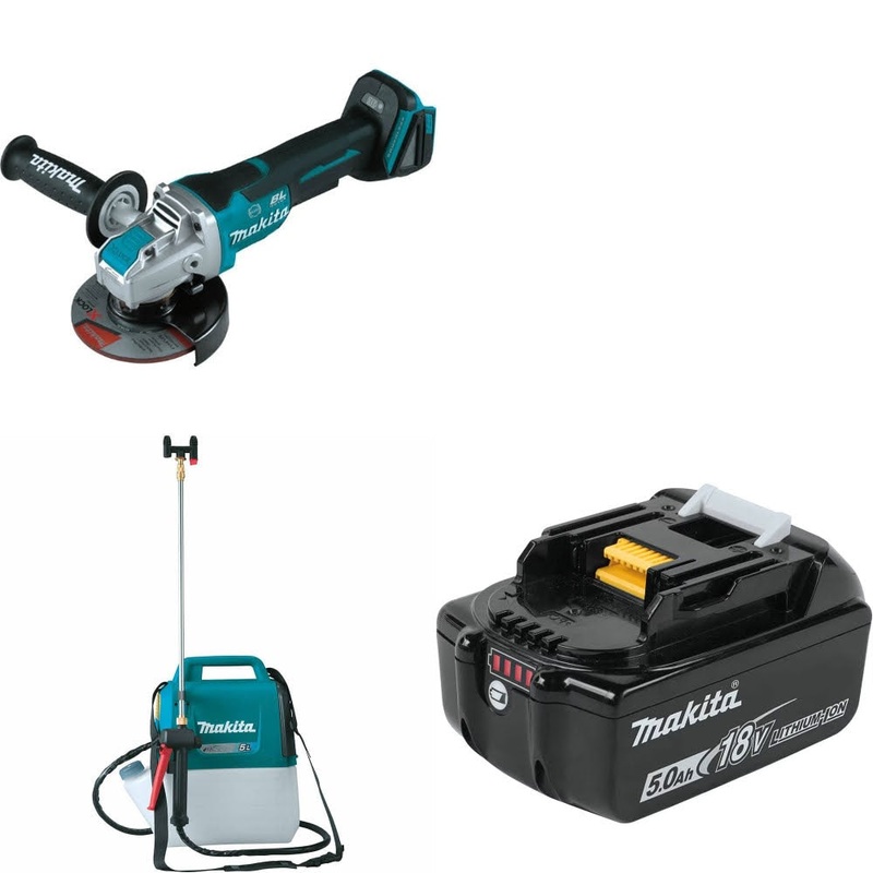 Makita XAG26Z Angle Grinder Kit W/ XSU03Z Sprayer and FREE BL1850B Battery