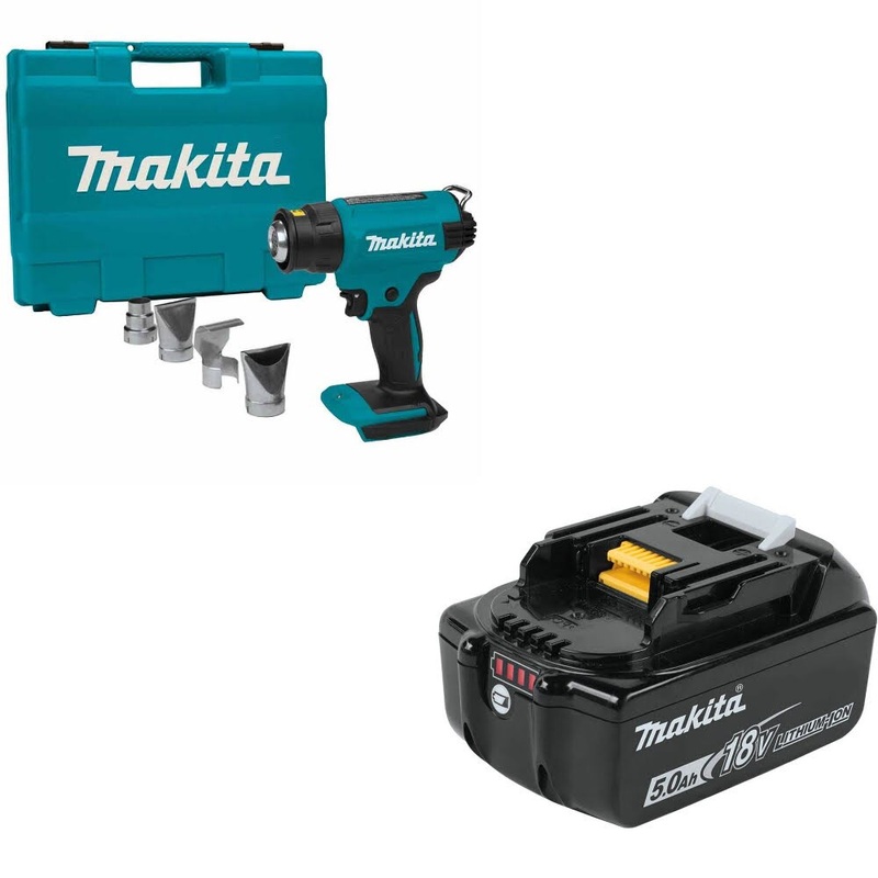Makita XGH01ZK Heat Gun Kit W/ FREE BL1850B 5.0Ah Battery