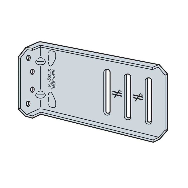 Simpson Strong-Tie SCB47.5-KT (7-1/2 16-Gauge) Slide-Clip Connector with Screws (25 Pack)